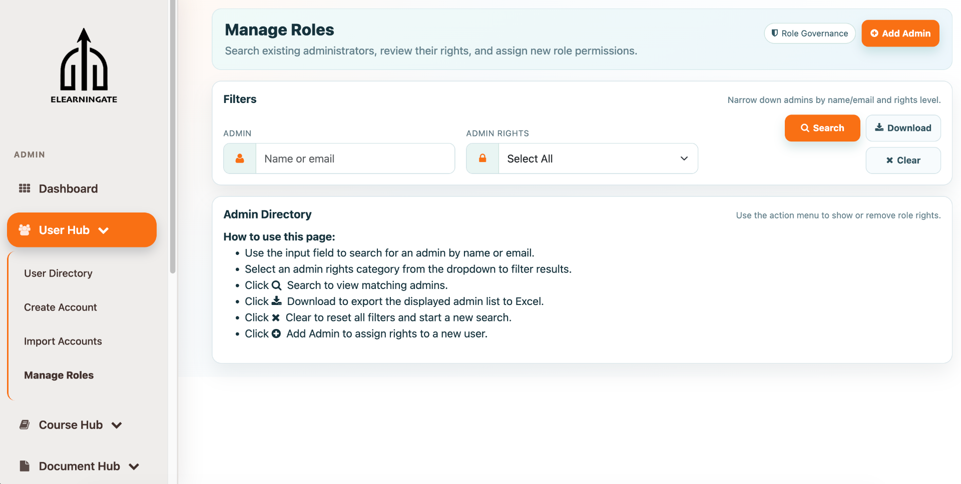User management screen 3